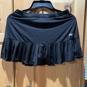 Fila black running skort size M